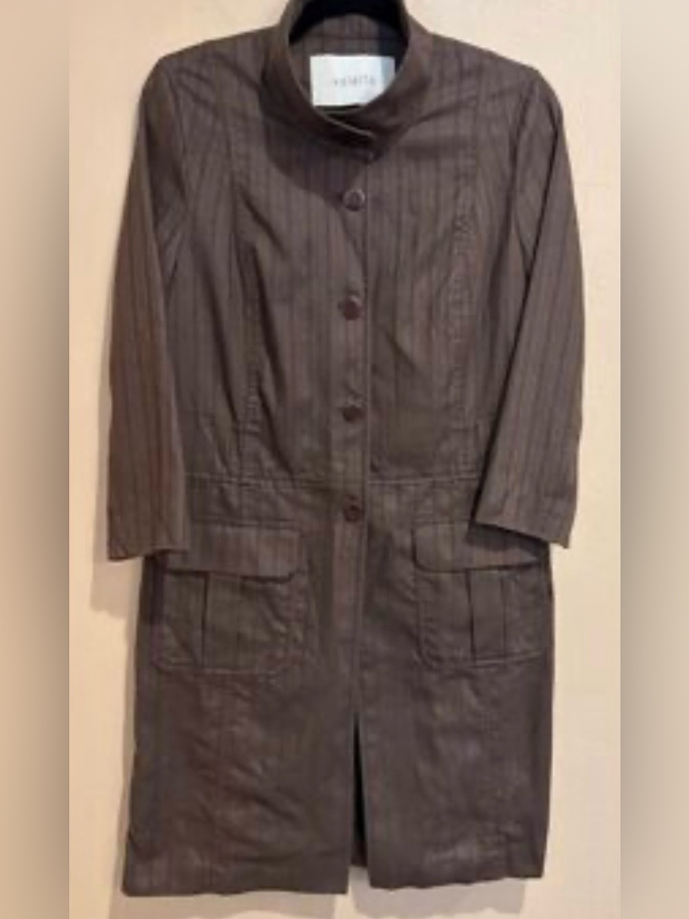 Valette Women's Brown Pinstripe jacket